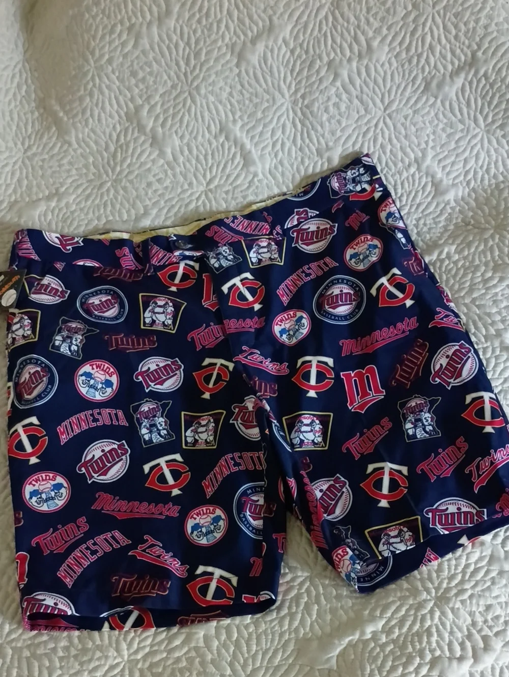 Loudmouth Minnesota Twins Retro Navy StretchTech Shorts Men's 40